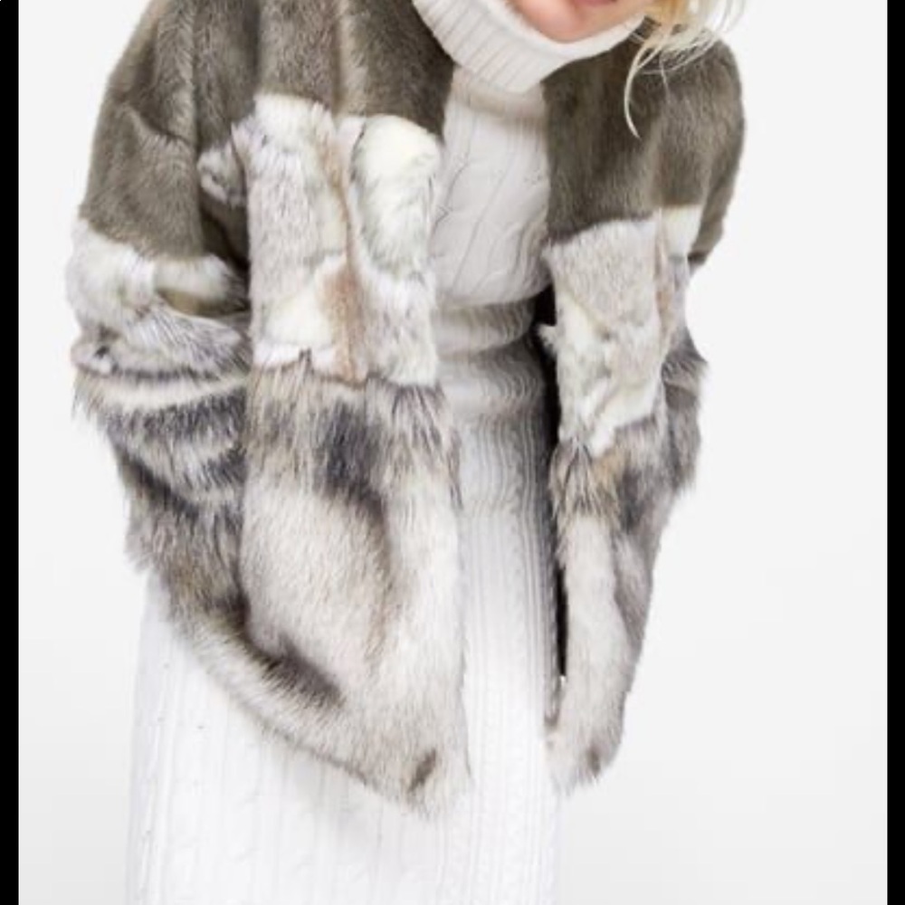 Zara faux fur jacket